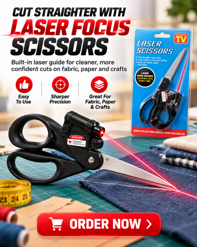 Laser Focus Scissors Crafting Ad